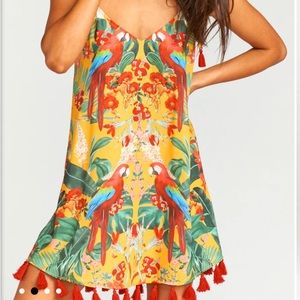 Throw and Go Tassel Mini Dress L Polly’s paradise